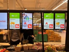 What is the application of electronic labels in the merchandising
